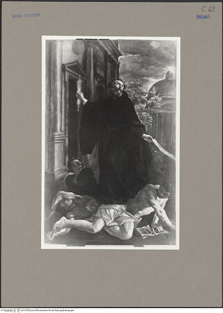 Vorderseite von ICCD [https://www.deutsche-digitale-bibliothek.de/content/lizenzen/rv-ez/] Szenen aus dem Leben des heiligen AugustinusAugustinus kämpft gegen die Häresie - Gesamtansicht, bh137355_recto. Foto.