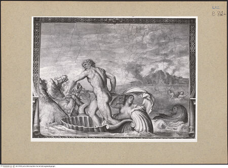 Vorderseite von ICCD [https://www.deutsche-digitale-bibliothek.de/content/lizenzen/rv-ez/] Geschichte des PhaetonNeptun bändigt di Rosse - Detail: Neptun als Beherrscher der Meere, bh137855_recto. Foto.