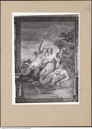 Vorderseite von ICCD [https://www.deutsche-digitale-bibliothek.de/content/lizenzen/rv-ez/] Geschichte des PhaetonDrei Sirenen - Detail: die Sirenen mit Musikinstrumenten, bh137865_recto. Foto.