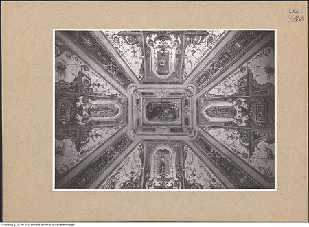 Vorderseite von ICCD [https://www.deutsche-digitale-bibliothek.de/content/lizenzen/rv-ez/] Grotesken und das Wappen der Familie Della Rovere - Das Wappen der Della Rovere und Grotesken, bh137874_recto. Foto.