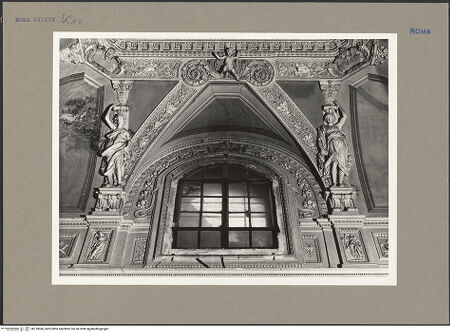 Vorderseite von unbekannt [https://rightsstatements.org/page/CNE/1.0/] Stuckdekoration des Gewölbes - Wölbung mit Stichkappe und Stuckdekoration, bh139066_recto. Foto: Rigamonti.