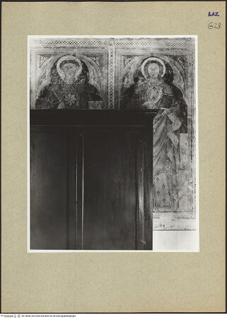 Vorderseite von ICCD [https://www.deutsche-digitale-bibliothek.de/content/lizenzen/rv-ez/] Heiliger Leonhard, heilige Christina - Gesamtansicht, bh139086_recto. Foto.