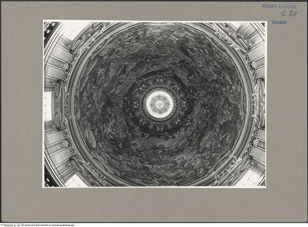 Vorderseite von ICCD [https://www.deutsche-digitale-bibliothek.de/content/lizenzen/rv-ez/] Glorie der heiligen Agnes mit Gottvater, Christus, Maria, Propheten und weiteren Heiligen - Gesamtansicht, bh139469_recto. Foto.