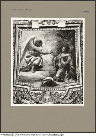 Vorderseite von Rigamonti [http://creativecommons.org/licenses/by-nc-sa/4.0/] Gewölbedekoration mit Szenen aus dem Marienleben und musizierenden EngelnVerkündigung an Maria - Gesamtansicht, bh139620_recto. Foto: Rigamonti, Franco.