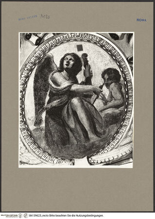 Vorderseite von Rigamonti [http://creativecommons.org/licenses/by-nc-sa/4.0/] Gewölbedekoration mit Szenen aus dem Marienleben und musizierenden Engelnzwei Engel, einer Cello spielend - löschen, bh139623_recto. Foto: Rigamonti, Franco.