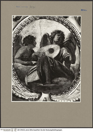 Vorderseite von Rigamonti [http://creativecommons.org/licenses/by-nc-sa/4.0/] Gewölbedekoration mit Szenen aus dem Marienleben und musizierenden Engelnzwei Engel, einer Laute spielend - Gesamtansicht, bh139625_recto. Foto: Rigamonti, Franco.