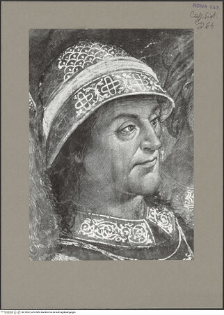 Vorderseite von unbekannt [https://www.deutsche-digitale-bibliothek.de/content/lizenzen/rv-fz/] Szenen aus dem alten und neuen TestamentSzenen aus dem Leben von MosesLetzte Ereignisse im Leben von Moses: Testament und Tod Moses - Detail, Moses erinnert das Volk Israel an die Gesetze Gottes: Mann, bh139952_recto. Foto: Fein, Otto.