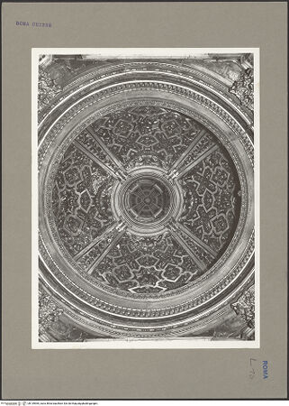Vorderseite von Bibliotheca Hertziana [https://www.deutsche-digitale-bibliothek.de/content/lizenzen/rv-fz/] Santa Maria in VallicellaCappella di San Filippo Neri - Altarraum, Kuppel, bh139969_recto. Foto: Rigamonti.