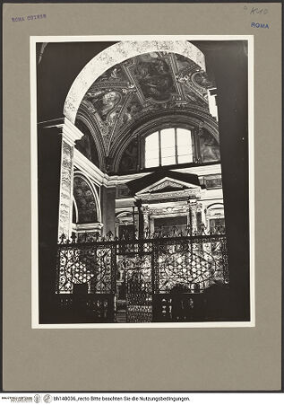 Vorderseite von Bibliotheca Hertziana [https://www.deutsche-digitale-bibliothek.de/content/lizenzen/rv-fz/] Santa Maria sopra MinervaCappella dell'Annunziata - Blick in die Kapelle, bh140036_recto. Foto: Rigamonti, F..