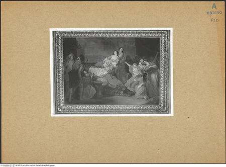 Vorderseite von Sopr. BAS ROMA [https://www.deutsche-digitale-bibliothek.de/content/lizenzen/rv-ez/] Der Tod der Dido - , bh142010_recto. Foto.