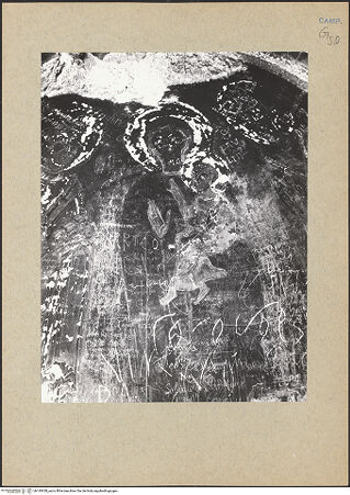 Vorderseite von Guidotti [https://www.deutsche-digitale-bibliothek.de/content/lizenzen/rv-ez/] Zyklus der oberen KapelleMadonna zwischen den heiligen Nikolaus, Paulinus, Johannes dem Täufer und Johannes dem Evangelisten - Madonna zwischen den heiligen Nikolaus und Paulinus von Nola (vor der Restaurierung), bh145428_recto. Foto: Guidotti.