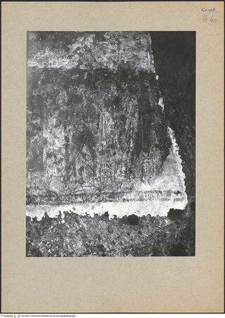 Vorderseite von Guidotti [https://www.deutsche-digitale-bibliothek.de/content/lizenzen/rv-ez/] Szenen aus dem Leben Marias, Johannes des Täufers, Christi und HeiligenHimmelfahrt Christi; Heilige - Oberes Register, Himmelfahrt Christi, Detail, bh145437_recto. Foto: Guidotti.