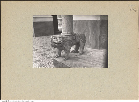 Vorderseite von Guidotti [https://www.deutsche-digitale-bibliothek.de/content/lizenzen/rv-ez/] Löwen - Löwe links, bh146283_recto. Foto: Guidotti.