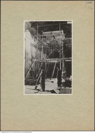 Vorderseite von unbekannt [https://www.deutsche-digitale-bibliothek.de/content/lizenzen/rv-fz/] Santa Maria delle Grazie - Ansicht während der Restaurierung, bh147224_recto. Foto: Pennoyer.