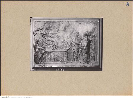 Vorderseite von ICCD [https://www.deutsche-digitale-bibliothek.de/content/lizenzen/rv-ez/] Der Pharao empfängt Jakob und Joseph - , bh150608_recto. Foto.