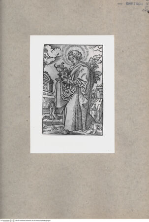 Vorderseite von  [http://creativecommons.org/publicdomain/mark/1.0/] Heiliger Johannes Evangelist - , bh151168. Foto.