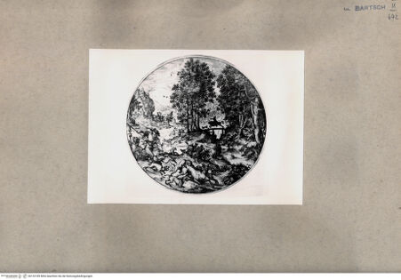 Vorderseite von  [http://creativecommons.org/publicdomain/mark/1.0/] Jagd - , bh152189. Foto.