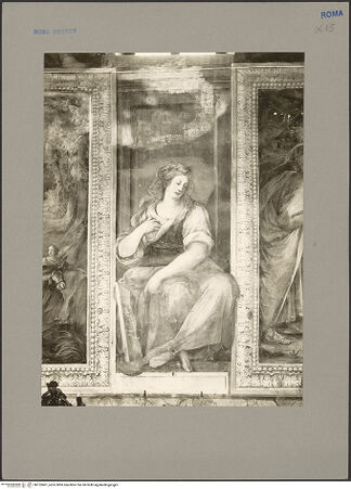 Vorderseite von Hutzel, Max [https://www.deutsche-digitale-bibliothek.de/content/lizenzen/rv-fz/] Zyklus mit Szenen des alten und des neuen Testaments - Sybille (Sibilla), bh152401_recto. Foto: Hutzel, Max.