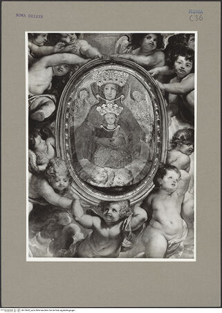 Vorderseite von ICCD [https://www.deutsche-digitale-bibliothek.de/content/lizenzen/rv-ez/] Hochaltar von Santa Maria in VallicellaGnadenbild der Madonna della Vallicella - , bh153432_recto. Foto.