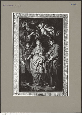 Vorderseite von ICCD [https://www.deutsche-digitale-bibliothek.de/content/lizenzen/rv-ez/] Die Heiligen Domitilla, Nereus und Achilleus - , bh153436_recto. Foto.