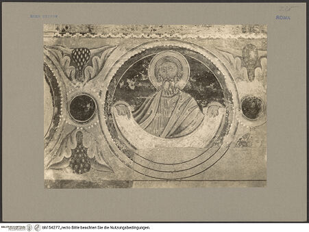 Vorderseite von Fototeca dell'Unione Internazionale presso l'American Academy in Rome [https://www.deutsche-digitale-bibliothek.de/content/lizenzen/rv-ez/] SilvesterlegendePropheten-Fries - Eingangswand: Prophet rechts der Tür, bh154277_recto. Foto: Hutzel, Max.