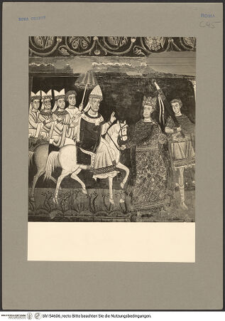 Vorderseite von Hutzel, Max [https://www.deutsche-digitale-bibliothek.de/content/lizenzen/rv-ez/] SilvesterlegendeKonstantins Zügeldienst am Pferd Silvesters - Gesamtansicht, bh154606_recto. Foto: Hutzel, Max.