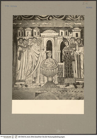 Vorderseite von Hutzel, Max [https://www.deutsche-digitale-bibliothek.de/content/lizenzen/rv-ez/] SilvesterlegendeTaufe Kaiser Konstantins durch den heiligen Silvester - Gesamtansicht, bh154614_recto. Foto: Hutzel, Max.