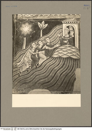 Vorderseite von unbekannt [https://www.deutsche-digitale-bibliothek.de/content/lizenzen/rv-ez/] SilvesterlegendeGesandte Konstantins erreichen den Gipfel des Monte Soratte mit der Behausung Silvesters - Gesamtansicht, bh154616_recto. Foto: Hutzel, Max.