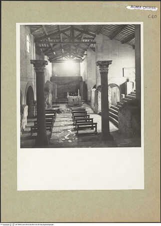 Vorderseite von Hutzel, Max [https://www.deutsche-digitale-bibliothek.de/content/lizenzen/rv-ez/] Sant'Alessandro - Inneres aus Süden, bh154659_recto. Foto: Hutzel, Max.