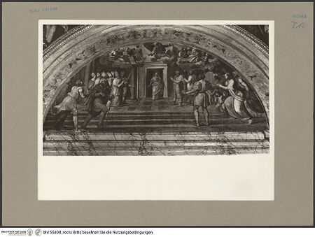 Vorderseite von Bibliotheca Hertziana [https://www.deutsche-digitale-bibliothek.de/content/lizenzen/rv-fz/] Anbetung Mariens durch Personen des Alten Testaments - , bh155308_recto. Foto: Rigamonti.