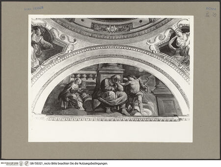 Vorderseite von Bibliotheca Hertziana [https://www.deutsche-digitale-bibliothek.de/content/lizenzen/rv-fz/] MarienzyklusTraum Josephs: Ein Engel rät zur Flucht nach Ägypten - , bh155321_recto. Foto: Rigamonti.