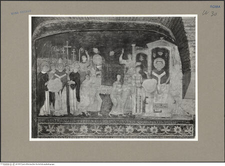 Vorderseite von Hirmer [https://www.deutsche-digitale-bibliothek.de/content/lizenzen/rv-ez/] Szenen aus dem Leben des heiligen KlemensDie Translation der Reliquien des heiligen Klemens nach Rom - , bh155377_recto. Foto.