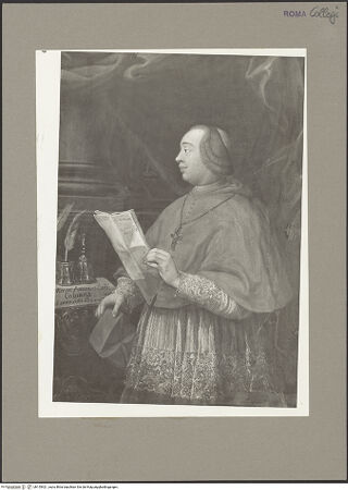 Vorderseite von Bibliotheca Hertziana [https://rightsstatements.org/page/CNE/1.0/] Kardinal Colonna - , bh155421_recto. Foto: Rigamonti.