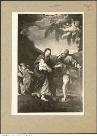 Vorderseite von Hutzel, Max [https://www.deutsche-digitale-bibliothek.de/content/lizenzen/rv-fz/] Die Flucht nach Ägypten - Detail, ohne Rahmen, bh155460_recto. Foto: Hutzel, Max.