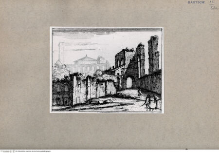 Vorderseite von Bibliotheca Hertziana [http://creativecommons.org/publicdomain/mark/1.0/] Kirche Santo Stefano Rotondo und Amphitheater - , bh155636. Foto.