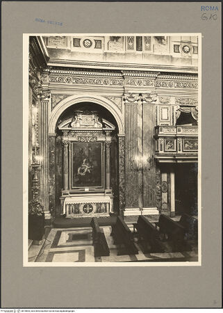 Vorderseite von Hutzel, Max [https://www.deutsche-digitale-bibliothek.de/content/lizenzen/rv-fz/] San Giuseppe dei Falegnami - Wand mit Loge, bh155843_recto. Foto: Hutzel, Max.