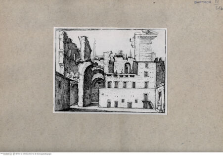 Vorderseite von Bibliotheca Hertziana [http://creativecommons.org/publicdomain/mark/1.0/] ... - , bh156140. Foto.