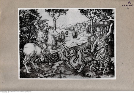 Vorderseite von Gabinetto Fotografico Nazionale [http://creativecommons.org/publicdomain/mark/1.0/] Der Heilige Georg mit dem Drachen - , bh158328. Foto.