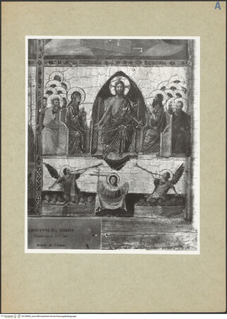 Vorderseite von ICCD [https://www.deutsche-digitale-bibliothek.de/content/lizenzen/rv-ez/] Teil eines Diptychons (Szenen aus dem Leben Christi: die Geburt Christi, die Kreuzigung, die Trauer um Christus, die Aufbrechung der Vorhölle, die Auferstehung Christi und die drei Marien am Grab, das Jüngste Gericht) - Detail: das Jüngste Gericht, bh158500_recto. Foto.