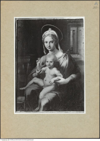 Vorderseite von ICCD [https://www.deutsche-digitale-bibliothek.de/content/lizenzen/rv-ez/] Maria mit Kind - , bh158588_recto. Foto.