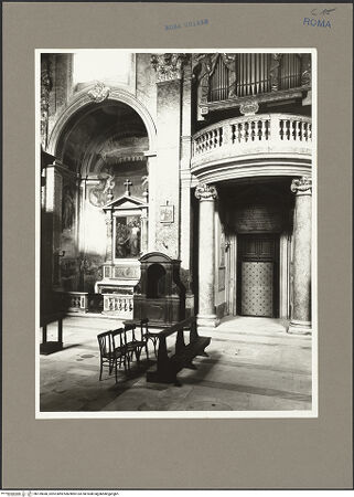 Vorderseite von unbekannt [https://www.deutsche-digitale-bibliothek.de/content/lizenzen/rv-ez/] San Girolamo della CaritàLanghaus - Seiteneingang, bh159640_recto. Foto: Hutzel, Max.