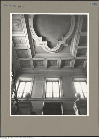 Vorderseite von Hutzel, Max [https://www.deutsche-digitale-bibliothek.de/content/lizenzen/rv-fz/] Santa Maria in Monserrato - Decke, bh159730_recto. Foto: Hutzel, Max.