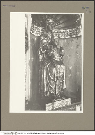 Vorderseite von Hutzel, Max [https://www.deutsche-digitale-bibliothek.de/content/lizenzen/rv-fz/] Madonna von Monserrat - , bh159990_recto. Foto: Hutzel, Max.