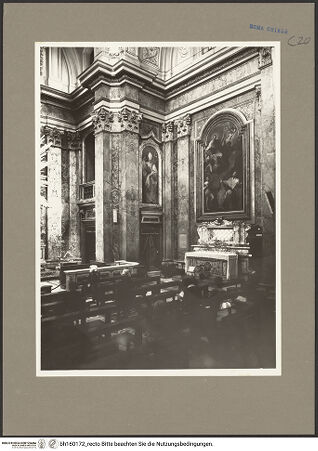 Vorderseite von Hutzel, Max [https://www.deutsche-digitale-bibliothek.de/content/lizenzen/rv-fz/] Santi Andrea e Claudio dei Borgognoni - Vierung zum rechten Kreuzarm, bh160172_recto. Foto: Hutzel, Max.