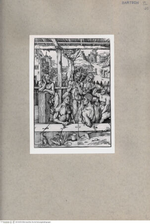 Vorderseite von  [http://creativecommons.org/publicdomain/mark/1.0/] Das Männerbad - , bh163252. Foto.