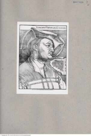 Vorderseite von  [http://creativecommons.org/publicdomain/mark/1.0/] Bildnis des Ulrich Varnbüler - , bh163342. Foto.