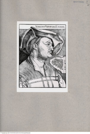 Vorderseite von  [http://creativecommons.org/publicdomain/mark/1.0/] Bildnis des Ulrich Varnbüler - , bh163343. Foto.