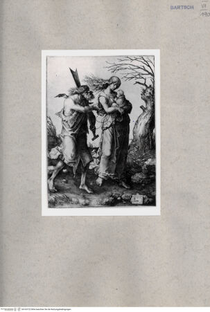 Vorderseite von  [http://creativecommons.org/publicdomain/mark/1.0/] Adam und Eva nach der Vertreibung aus dem Paradies - , bh163722. Foto.