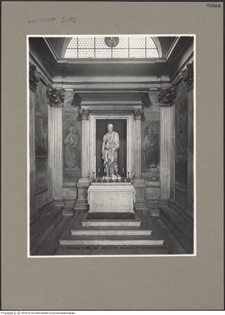 Vorderseite von ICCD [https://www.deutsche-digitale-bibliothek.de/content/lizenzen/rv-ez/] San Giacomo degli SpagnoliCappella di San Giacomo - Stirnwand mit Altar, bh164144_recto. Foto.