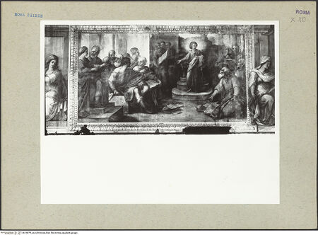 Vorderseite von Rigamonti [https://www.deutsche-digitale-bibliothek.de/content/lizenzen/rv-fz/] Zyklus mit Szenen des alten und des neuen TestamentsDer zwölfjährige Jesus im Tempel lehrend - , bh166073_recto. Foto.